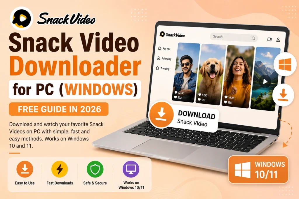 Snack Video Downloader for PC - free download tool for Windows and Mac