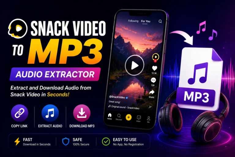 Download Snack Video MP3 Free Audio Extractor Online