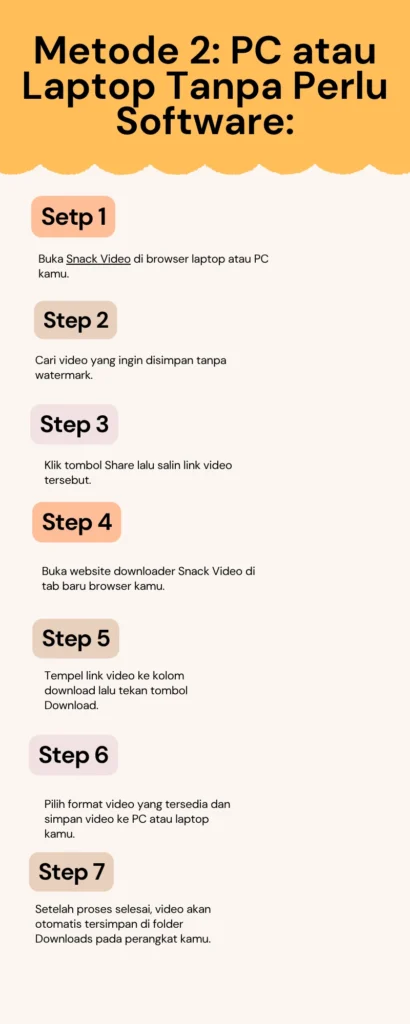 Download snack video tanpa watermark