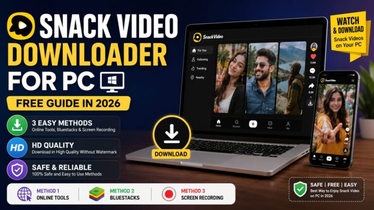 Snack Video Downloader for PC (window) Free Guide in 2026