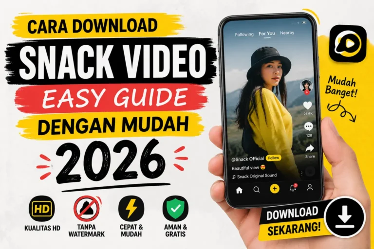 Cara Download Snack Video dengan Easy & Fast (Panduan Lengkap 2026)
